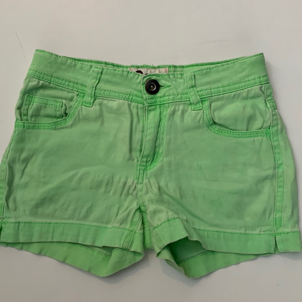 So lime green shorts size 10